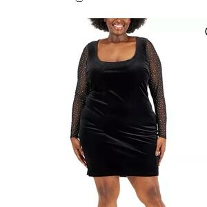 New Black dress with open back